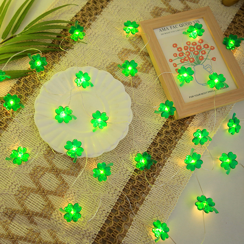 Red Clover Flower - 1m St. Patrick's Day LED Light