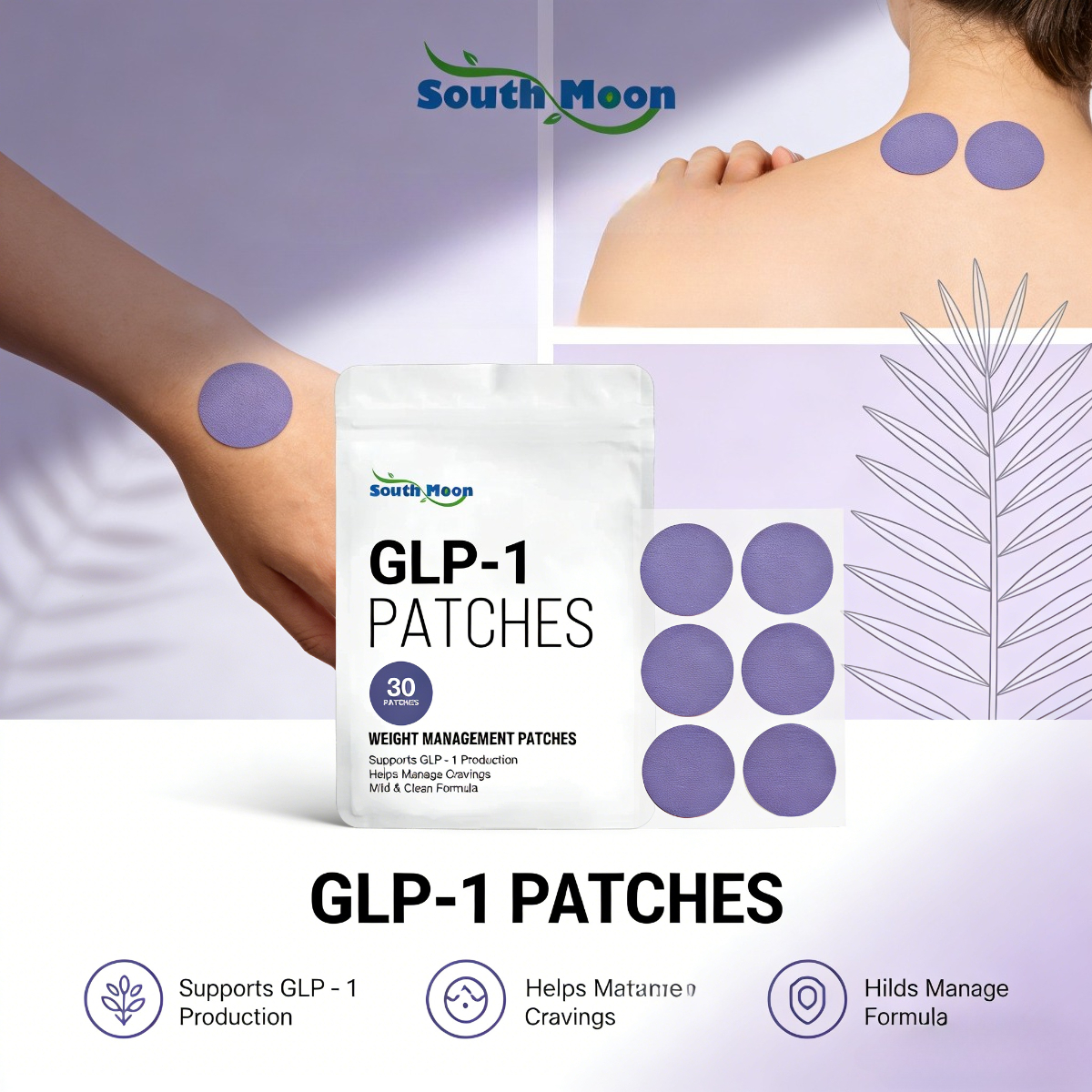 Herbal Wellness Patches - Lavender Body Patches Herbal Appetite Support