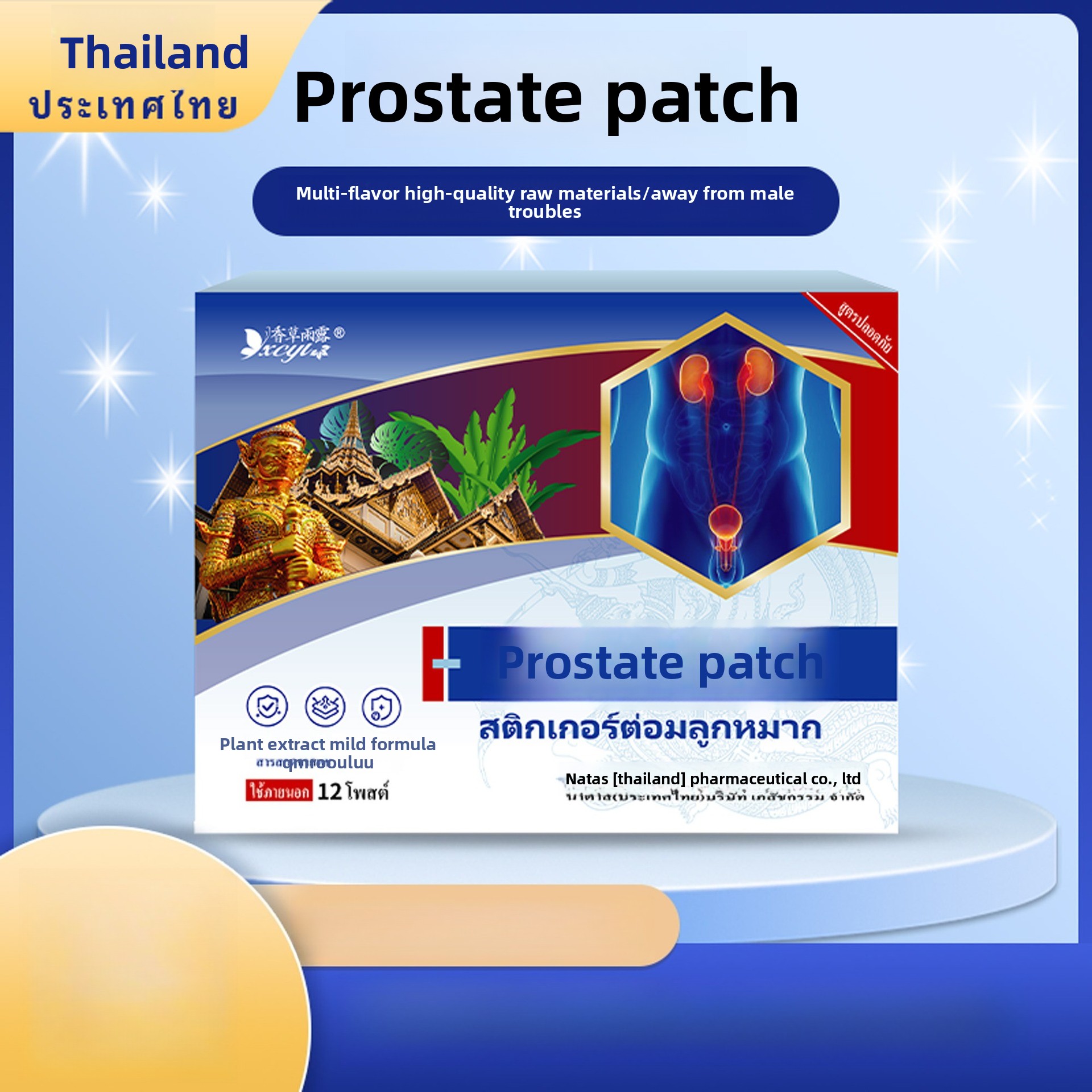 12-Pack Thai Natas Prostate Pa - Herbal Wellness Patches recensie en prijs