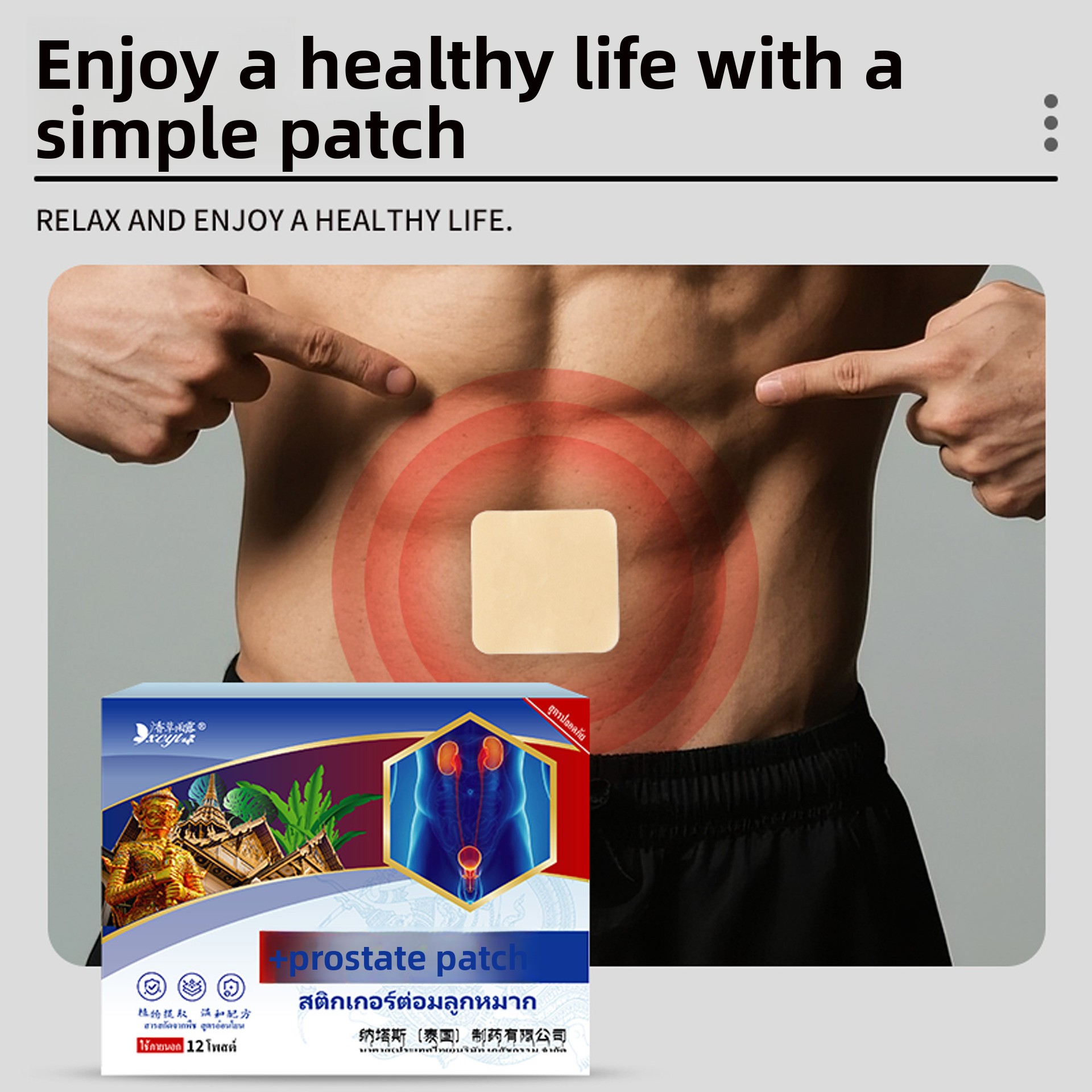 12-Pack Thai Natas Prostate Pa - Herbal Wellness Patches recensie en prijs