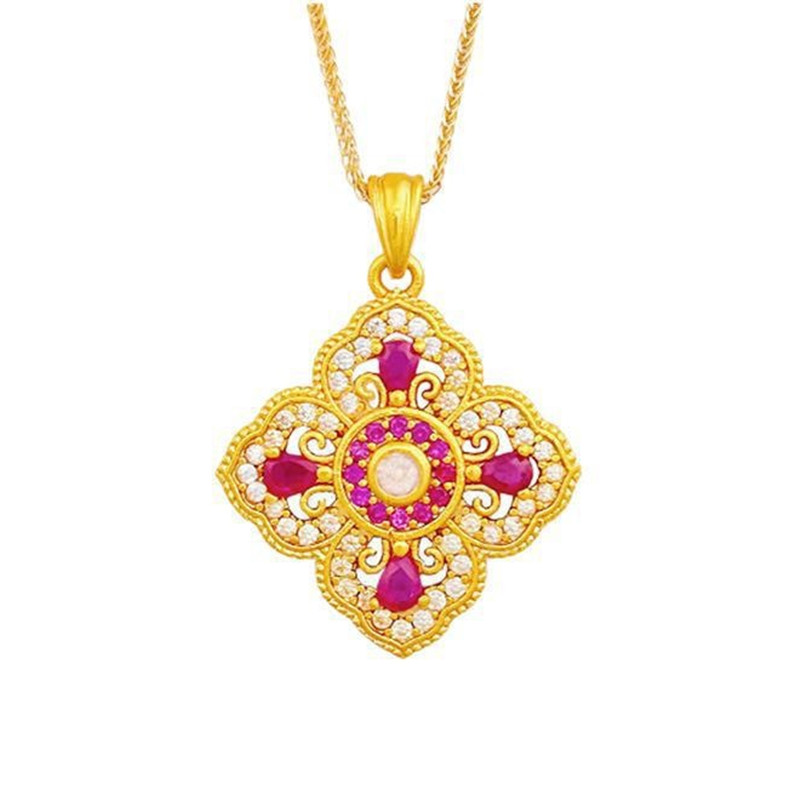 Vintage Luxury Hollow 4 Leaves - Red Clover Flower recensie en prijs