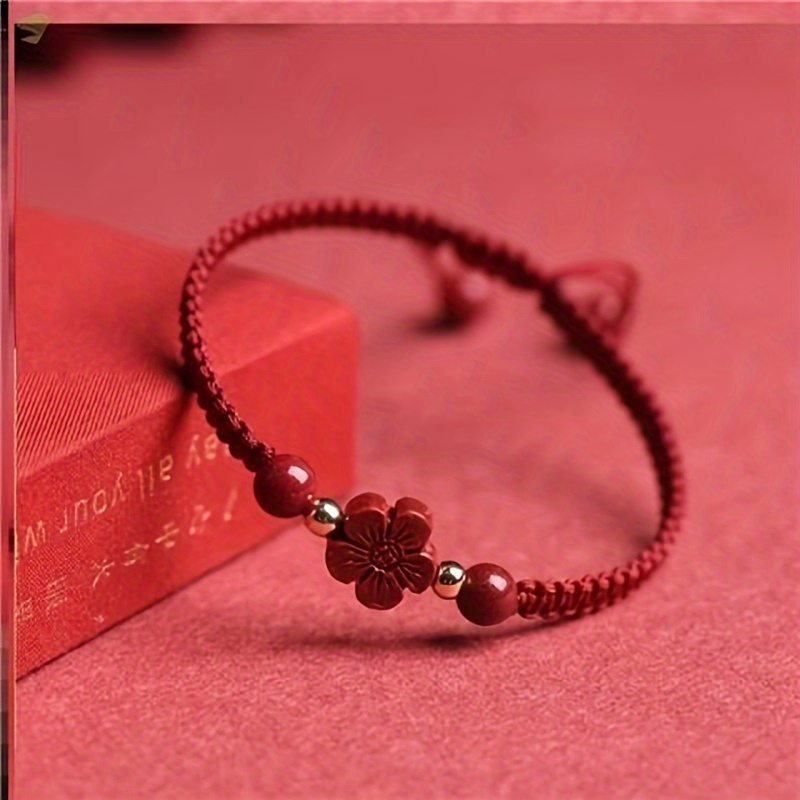 Braided Lucky Red Cord Bracele - Red Clover Flower recensie en prijs