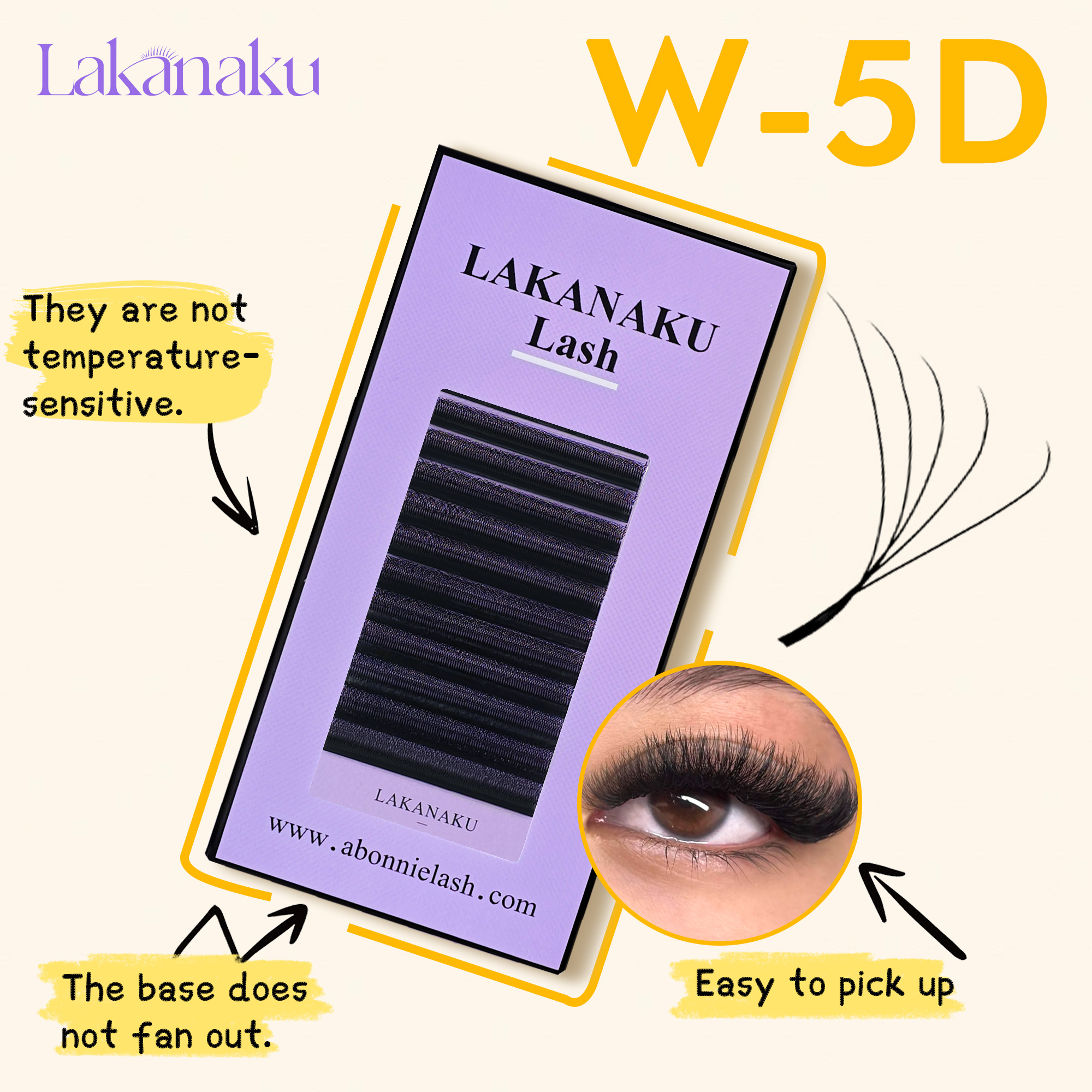 LAKANAKU Angle Lashes YY 5D W  - Red Clover Flower recensie en prijs