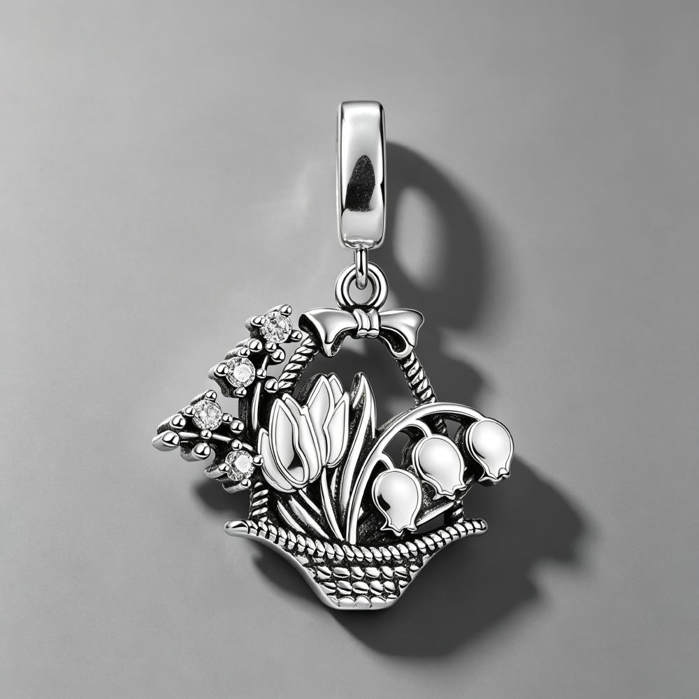 NEW 925 Silver Four Leaf Clove - Red Clover Flower recensie en prijs