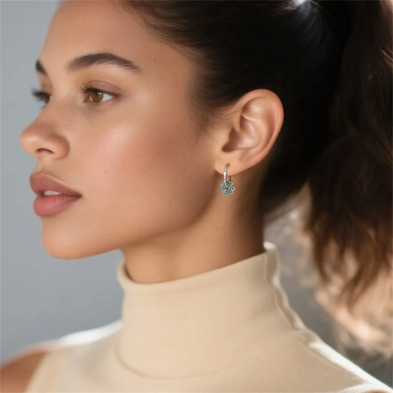 New Original 925 Sterling Silv - Red Clover Flower recensie en prijs