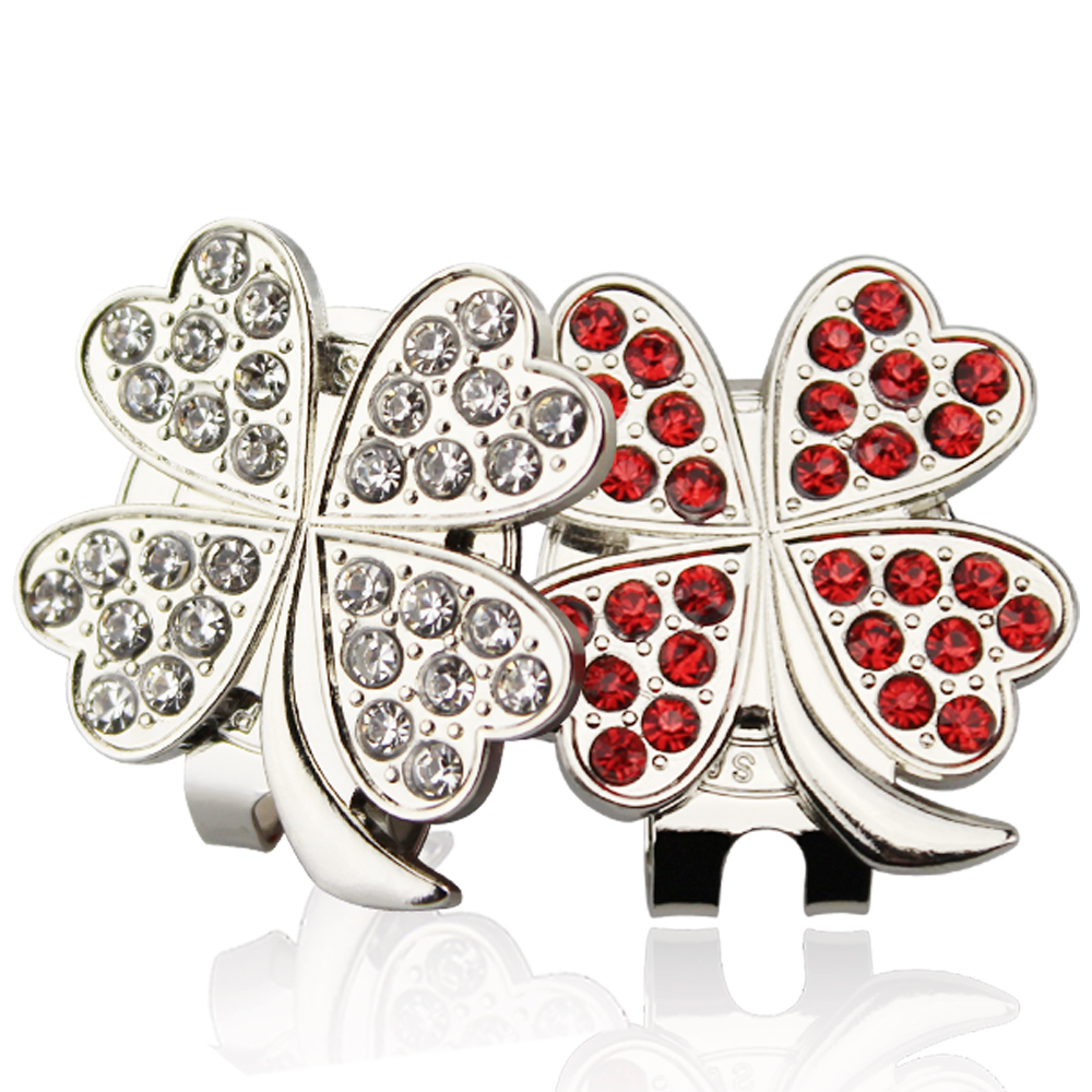 Golf Ball marker with diamond  - Red Clover Flower recensie en prijs