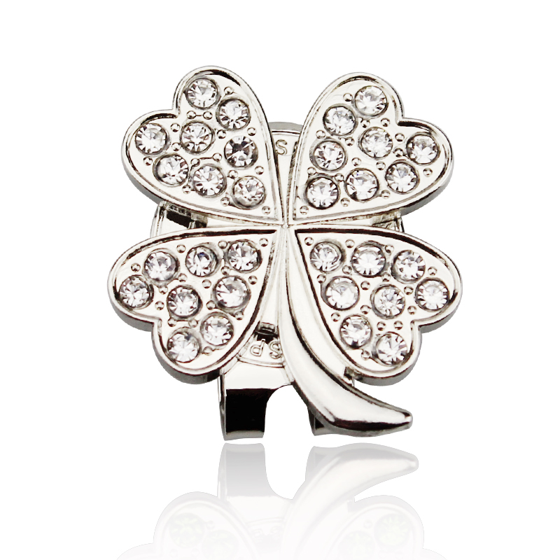 Golf Ball marker with diamond  - Red Clover Flower recensie en prijs