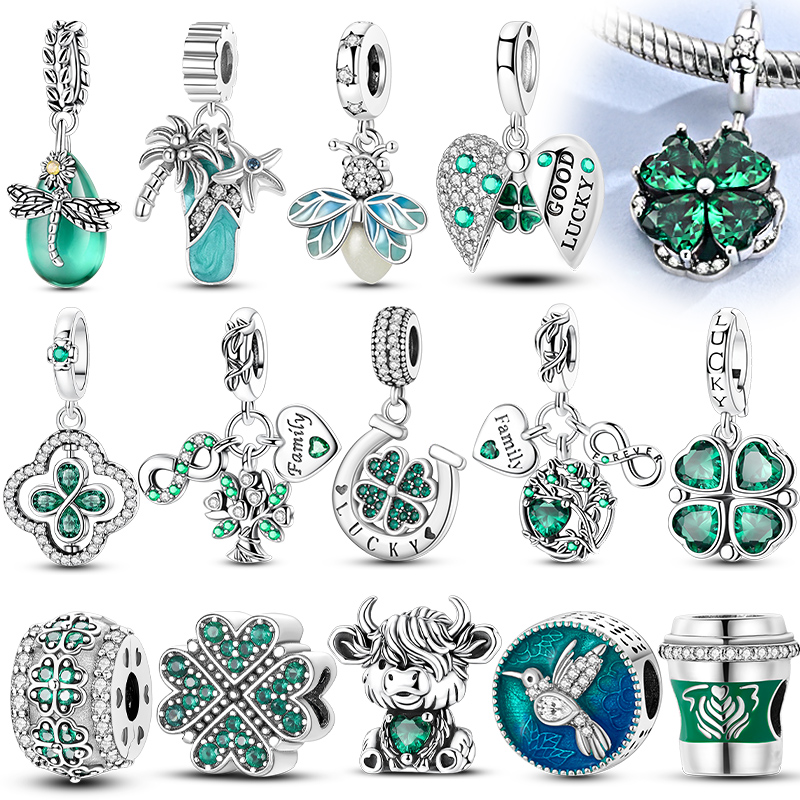 Original 925 Sterling Silver G - Red Clover Flower recensie en prijs