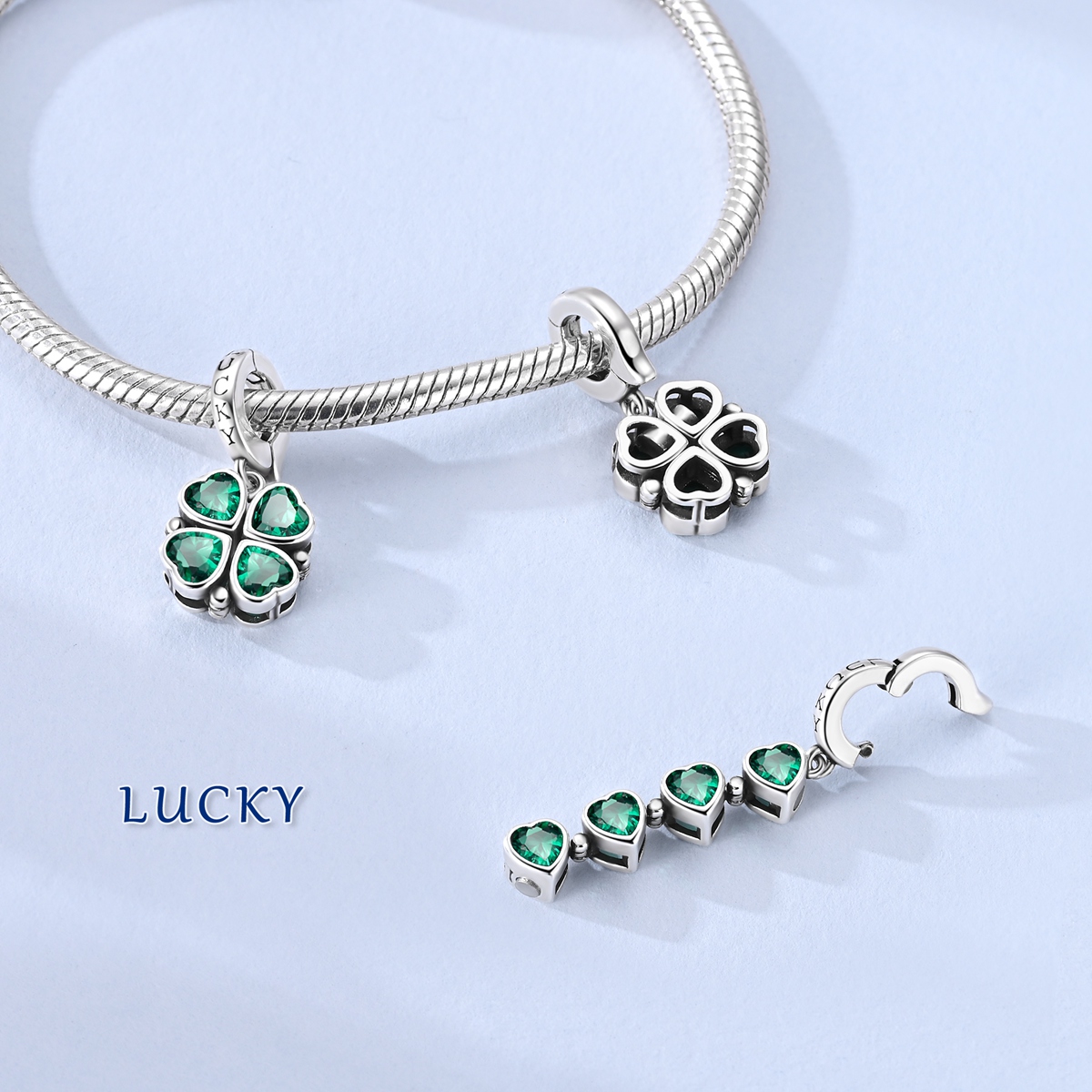 Original 925 Sterling Silver G - Red Clover Flower recensie en prijs
