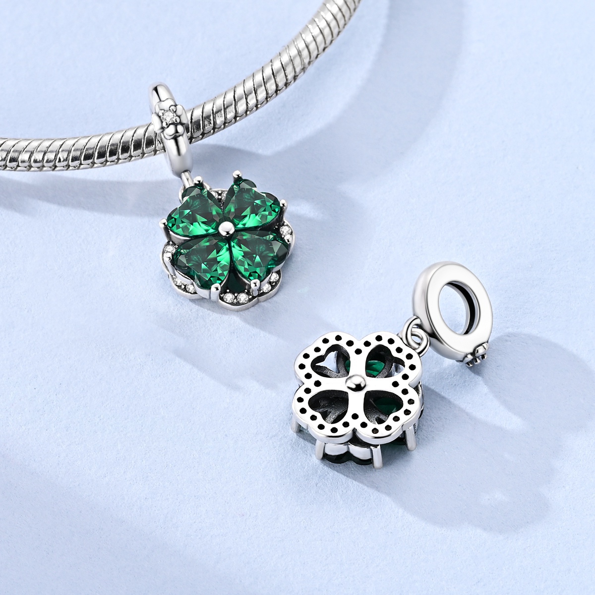 Original 925 Sterling Silver G - Red Clover Flower recensie en prijs