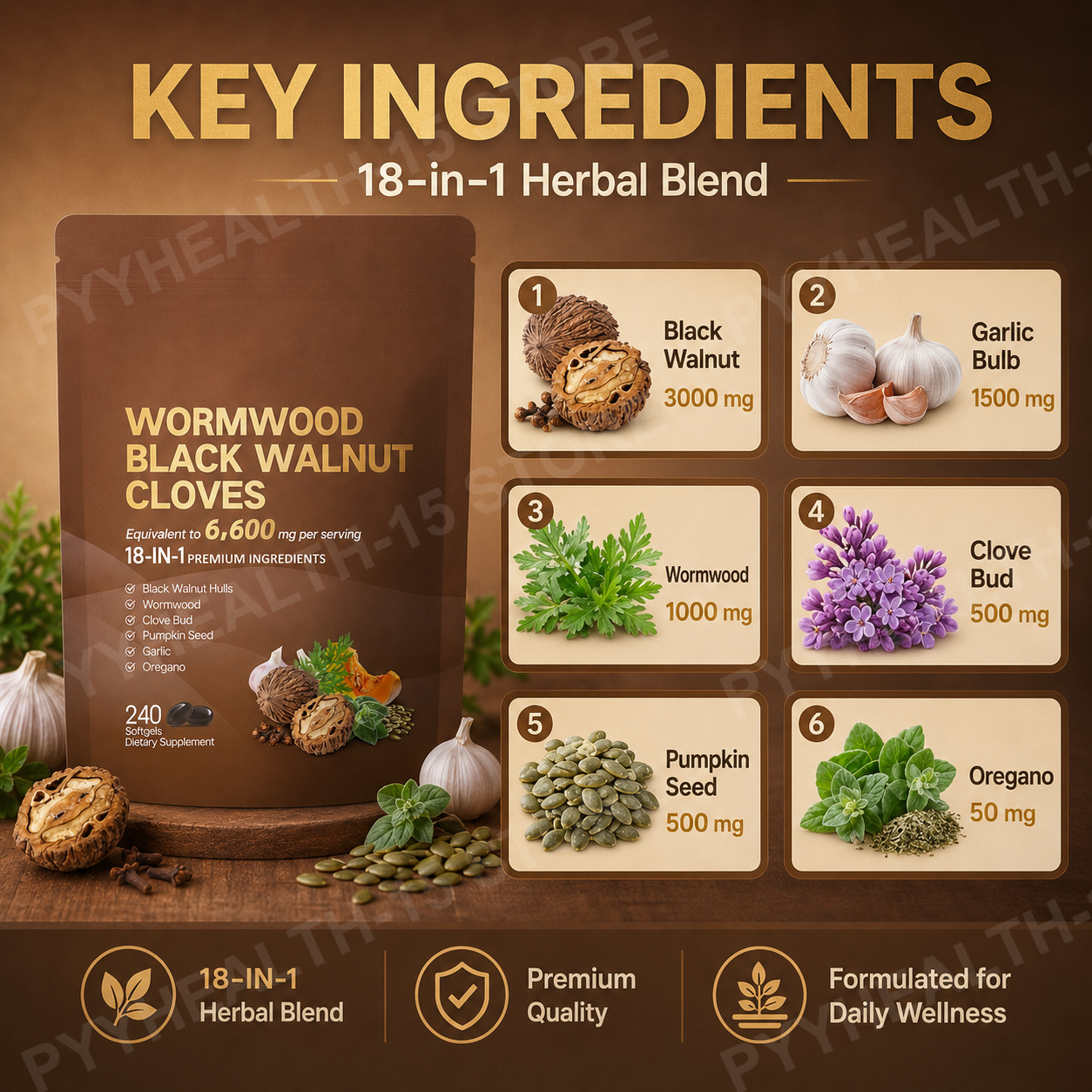 18-in-1 Wormwood Black Walnut  - Herbal And Wellness recensie en prijs